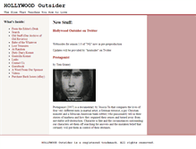 Tablet Screenshot of hollywoodoutsider.com